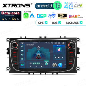 PX74FSFBL 7 Zoll Octa Core 4 + 64 GB Global 4G LTE Android Autoradio Multimedia Player Speziell für Ford – PX74FSFBL-03 CPII