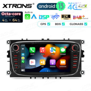 PX74FSFBL 7 Zoll Octa Core 4 + 64 GB Global 4G LTE Android Autoradio Multimedia Player Speziell für Ford – PX74FSFBL-04 CPII