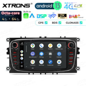 PX74FSFBL 7 Zoll Octa Core 4 + 64 GB Global 4G LTE Android Autoradio Multimedia Player Speziell für Ford – PX74FSFBL-05 CPII