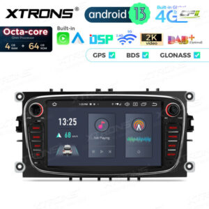 PX74FSFBL 7 Zoll Octa Core 4 + 64 GB Global 4G LTE Android Autoradio Multimedia Player Speziell für Ford