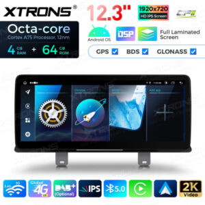QLB22EVB12FVN 12,3 Zoll Octa Core 4 GB + 64 GB Auto GPS Multimedia Player für BMW 5er G30 / G31 EVO Android13