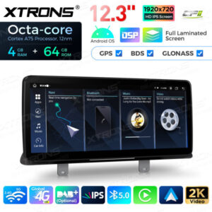 QLB22EVB12FVN 12,3 Zoll Octa Core 4 GB + 64 GB Auto GPS Multimedia Player für BMW 5er G30 / G31 EVO Android13