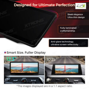 QLB22EVB12FVN 12,3 Zoll Octa Core 4 GB + 64 GB Auto GPS Multimedia Player für BMW 5er G30 / G31 EVO Android13