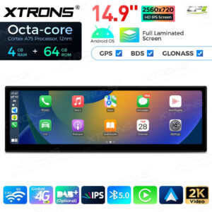 QLB4263CC 14,9 Zoll 4 + 64 GB Global 4G LTE Android Autoradio Multimedia Player mit vollständig laminiertem 2K IPS-Bildschirm