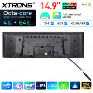 QLB4263CC 14,9 Zoll 4 + 64 GB Global 4G LTE Android Autoradio Multimedia Player mit vollständig laminiertem 2K IPS-Bildschirm