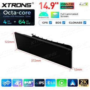 QLB4263CC 14,9 Zoll 4 + 64 GB Global 4G LTE Android Autoradio Multimedia Player mit vollständig laminiertem 2K IPS-Bildschirm