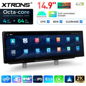 QLB42FVEV 14,9 Zoll für BMW 5er G30 / G31 (2018-) EVO Octa Core 4 + 64 GB Global 4G LTE Android Autoradio Multimedia Player m