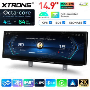 QLB42FVEV 14,9 Zoll für BMW 5er G30 / G31 (2018-) EVO Octa Core 4 + 64 GB Global 4G LTE Android Autoradio Multimedia Player m