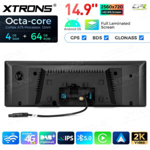 QLB42FVEV 14,9 Zoll für BMW 5er G30 / G31 (2018-) EVO Octa Core 4 + 64 GB Global 4G LTE Android Autoradio Multimedia Player m