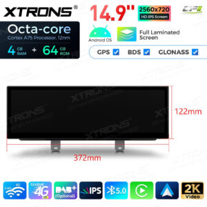 QLB42FVEV 14,9 Zoll für BMW 5er G30 / G31 (2018-) EVO Octa Core 4 + 64 GB Global 4G LTE Android Autoradio Multimedia Player m