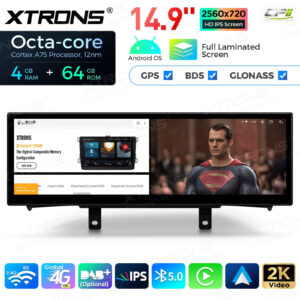 QLB42NENBL 14,9 Zoll Octa Core 4 + 64 GB Global 4G LTE Android Autoradio Multimedia Player mit vollständig laminiertem 2K IPS