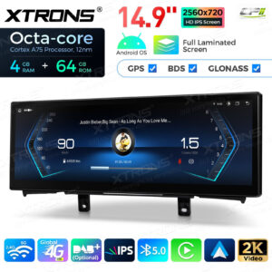 QLB42NENBL 14,9 Zoll Octa Core 4 + 64 GB Global 4G LTE Android Autoradio Multimedia Player mit vollständig laminiertem 2K IPS