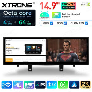 QLB42X5EV 14,9 Zoll für BMW X5 F15 (2017-2018) / X6 F16 (2017-2019) EVO Octa Core 4 + 64 GB Global 4G LTE Android Autoradio M