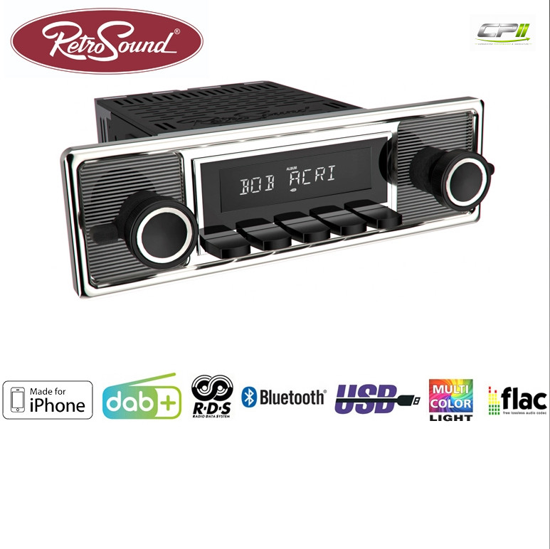 RETROSOUND "MOTOR-6DAB" DAB+ Komplett-Set "Becker Black" mit Zubehör
