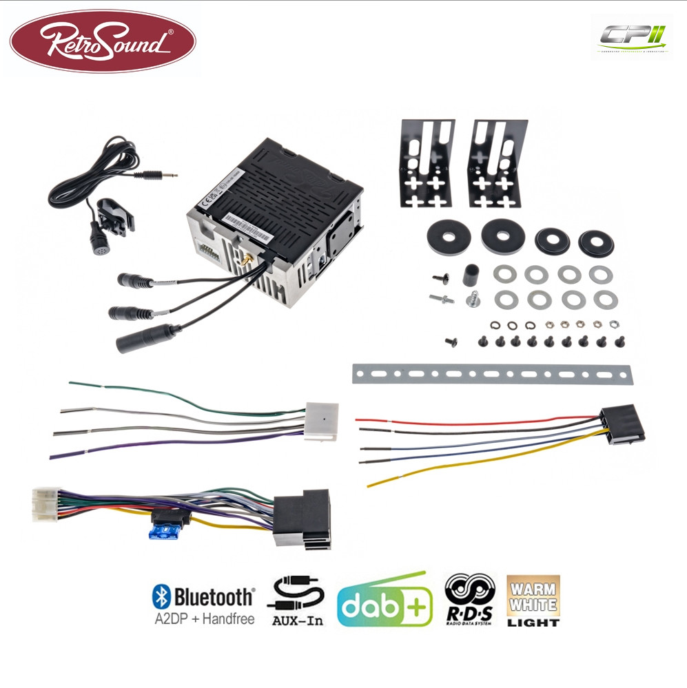 RETROSOUND "MOTOR-1DAB-1" DAB+ Komplett-Set "Becker Chrome" mit Bluetooth® – RSD-BECKER-CHROME-1DAB-1-01 CPII