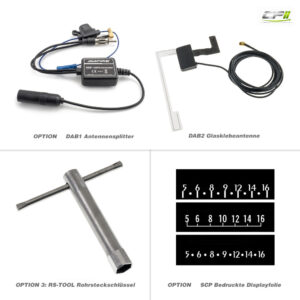 RETROSOUND "MOTOR-1DAB-1" DAB+ Komplett-Set "Becker Chrome" mit Bluetooth® – RSD-BECKER-CHROME-1DAB-1-06 CPII