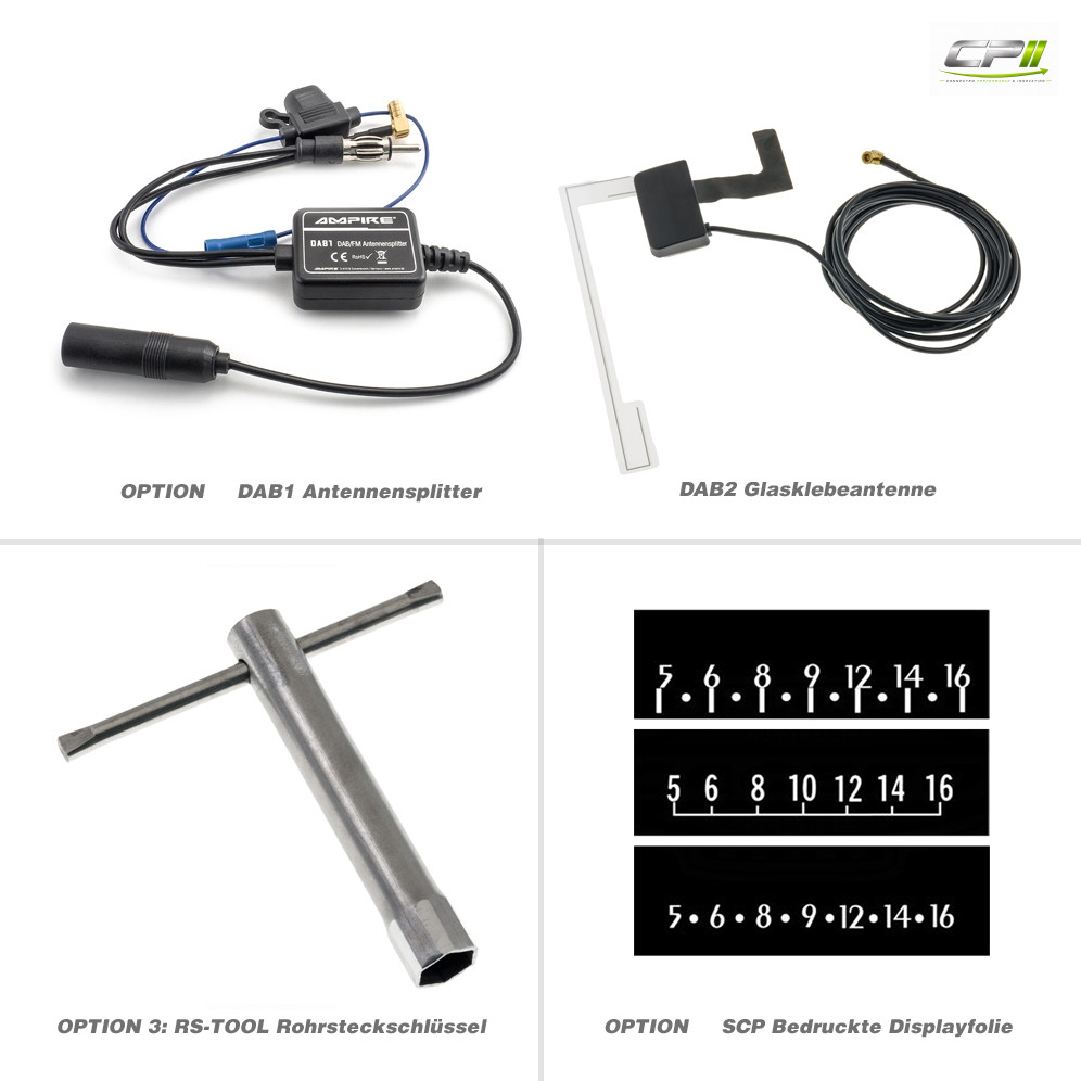 RETROSOUND "MOTOR-1DAB-1" DAB+ Komplett-Set "Becker Chrome" mit Bluetooth® – RSD-BECKER-CHROME-1DAB-1-06 CPII