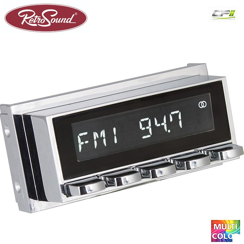 RETROSOUND "MOTOR-6DAB" DAB+ Komplett-Set "Becker Chrome" mit Zubehör – RSD-BECKER-CHROME-6DAB-02 CPII