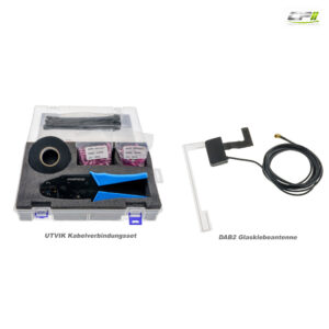RetroSound MOTOR-1DAB Autoradio DAB+ Komplett-Set für Oldtimer mit RDS und – RSD-BLACK-1DAB-08 CPII