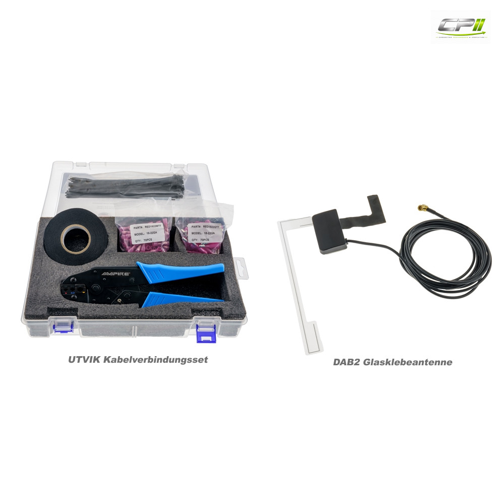RetroSound MOTOR-1DAB Autoradio DAB+ Komplett-Set für Oldtimer mit RDS und – RSD-BLACK-1DAB-08 CPII