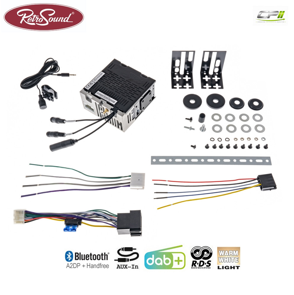 RETROSOUND "MOTOR-1DAB-1" DAB+ Komplett-Set "Black" mit Bluetooth® – RSD-BLACK-1DAB-1-01 CPII