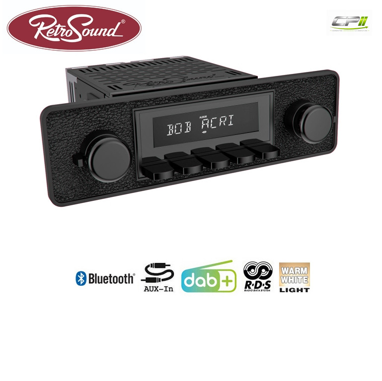 RETROSOUND "MOTOR-1DAB-1" DAB+ Komplett-Set "Black" mit Bluetooth®
