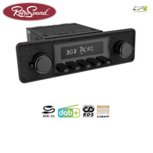 RetroSound MOTOR-1DAB Autoradio DAB+ Komplett-Set für Oldtimer mit RDS und