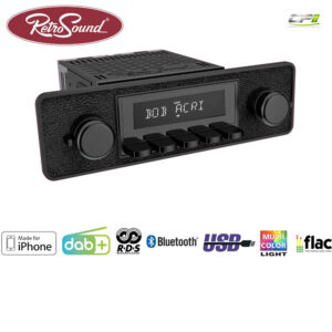RETROSOUND "MOTOR-6DAB" DAB+ Komplett-Set "Black" mit Zubehör