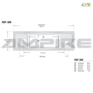 RETROSOUND "MOTOR-1DAB" DAB+ Komplett-Set "Chrome" mit Zubehör – RSD-CHROME-1DAB-07 CPII