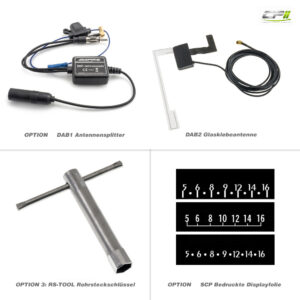 RETROSOUND "MOTOR-1DAB-1" DAB+ Komplett-Set "Chrome" mit Bluetooth® – RSD-CHROME-1DAB-1-05 CPII