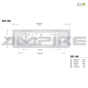 RETROSOUND "MOTOR-1DAB-1" DAB+ Komplett-Set "Chrome" mit Bluetooth® – RSD-CHROME-1DAB-1-07 CPII