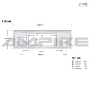 RETROSOUND "MOTOR-6DAB" DAB+ Komplett-Set "Chrome" mit Zubehör – RSD-CHROME-6DAB-09 CPII