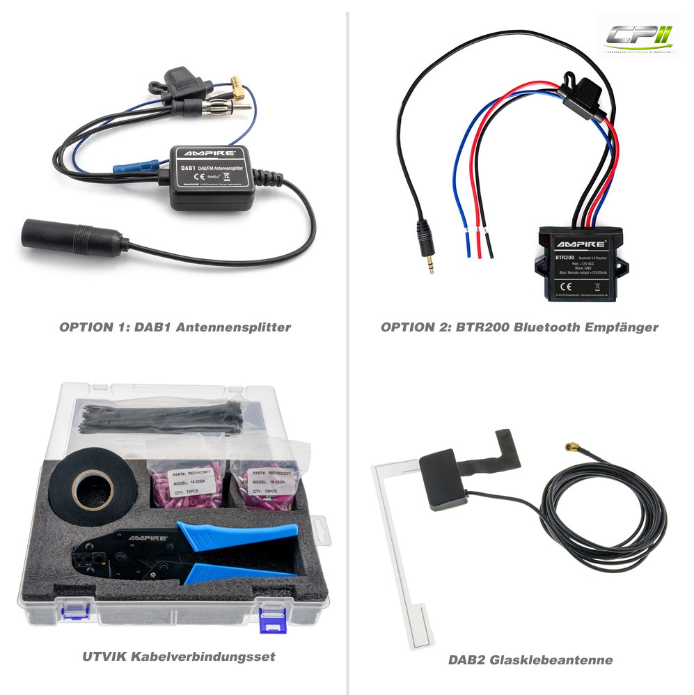 RETROSOUND "MOTOR-1DAB" DAB+ Komplett-Set "Europa" mit Zubehör – RSD-EUROPA-1DAB-05 CPII