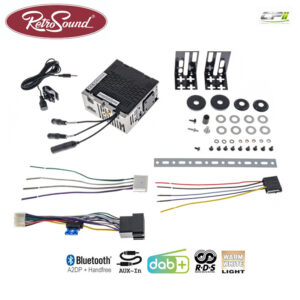 RETROSOUND "MOTOR-1DAB-1" DAB+ Komplett-Set "Grand Prix" mit Bluetooth® – RSD-GRANDPRIX-1DAB-1-02 CPII