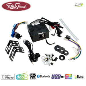 RETROSOUND "MOTOR-6DAB" DAB+ Komplett-Set "Ivory" mit Zubehör – RSD-IVORY-6DAB-01 CPII