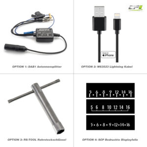 RETROSOUND "MOTOR-6DAB" DAB+ Komplett-Set "Ivory" mit Zubehör – RSD-IVORY-6DAB-06 CPII