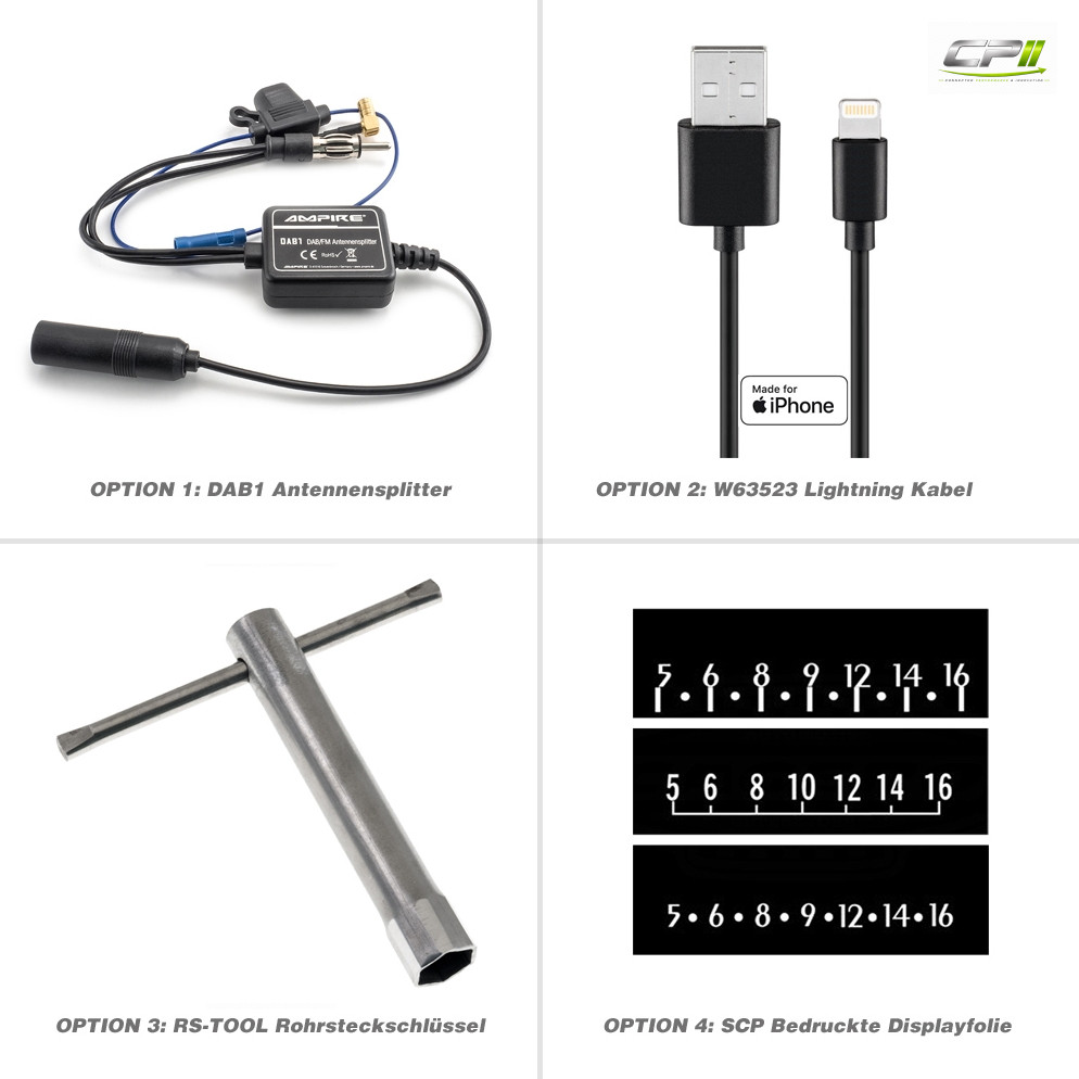 RETROSOUND "MOTOR-6DAB" DAB+ Komplett-Set "Ivory" mit Zubehör – RSD-IVORY-6DAB-06 CPII