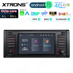 PX7439BL 7 Zoll Octa Core 4 + 64 GB Global 4G LTE Android Autoradio Multimedia Player Custom Fit für BMW – PX7439BL-03 CPII