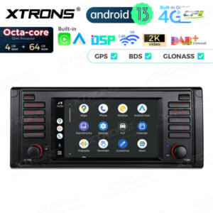 PX7439BL 7 Zoll Octa Core 4 + 64 GB Global 4G LTE Android Autoradio Multimedia Player Custom Fit für BMW – PX7439BL-08 CPII