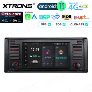 PX7439BL 7 Zoll Octa Core 4 + 64 GB Global 4G LTE Android Autoradio Multimedia Player Custom Fit für BMW