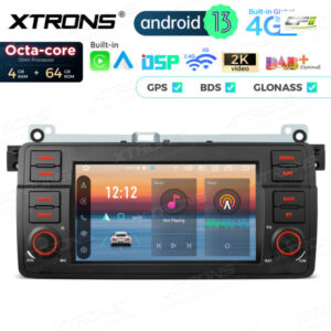 PX7446BL 7 Zoll für BMW / Rover / MG Octa Core 4 + 64 GB Global 4G LTE Android Autoradio Multimedia Player – PX7446BL-01 CPII