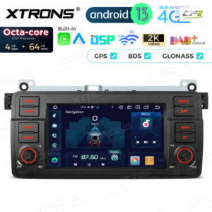 PX7446BL 7 Zoll für BMW / Rover / MG Octa Core 4 + 64 GB Global 4G LTE Android Autoradio Multimedia Player – PX7446BL-04 CPII