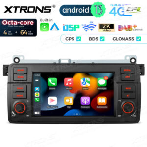 PX7446BL 7 Zoll für BMW / Rover / MG Octa Core 4 + 64 GB Global 4G LTE Android Autoradio Multimedia Player – PX7446BL-06 CPII