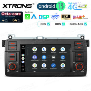 PX7446BL 7 Zoll für BMW / Rover / MG Octa Core 4 + 64 GB Global 4G LTE Android Autoradio Multimedia Player – PX7446BL-07 CPII