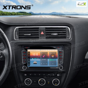 PX74MTVL 7 Zoll Octa Core 4 + 64 GB Android 14 Autoradio Multimedia Player Custom Fit für Volkswagen / SEAT / SKODA Global 4G
