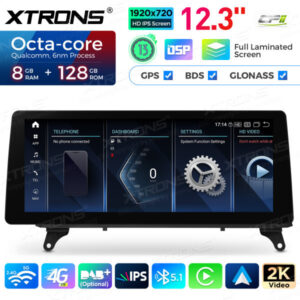 QGB23CCB12X5L 12,3 Zoll für BMW X5 E70 / X6 E71 CCC System Autoradio Multimedia Player Octa Core 8+128 Android 13