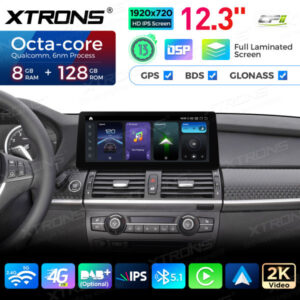 QGB23CCB12X5L 12,3 Zoll für BMW X5 E70 / X6 E71 CCC System Autoradio Multimedia Player Octa Core 8+128 Android 13