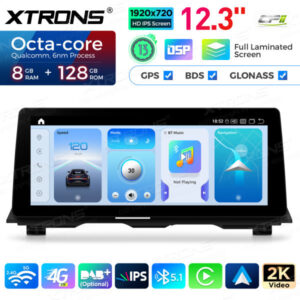 12,3 Zoll 8 GB + 128 GB Android Auto GPS Multimedia Player für BMW 5er F10 / F11 CIC System – QGB23CIB12FV-03 CPII