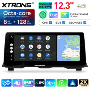 12,3 Zoll 8 GB + 128 GB Android Auto GPS Multimedia Player für BMW 5er F10 / F11 CIC System – QGB23CIB12FV-05 CPII