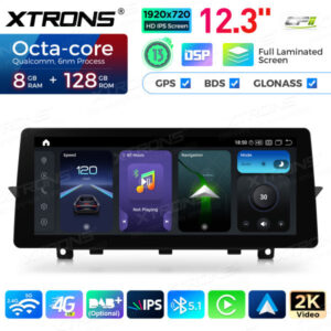 QGB23CIB12X1 12,3 Zoll für BMW X1 E84 CIC System Android 13 Octa Core 8+128 Autoradio 4G Eingebauter CP AA Original CD-Player